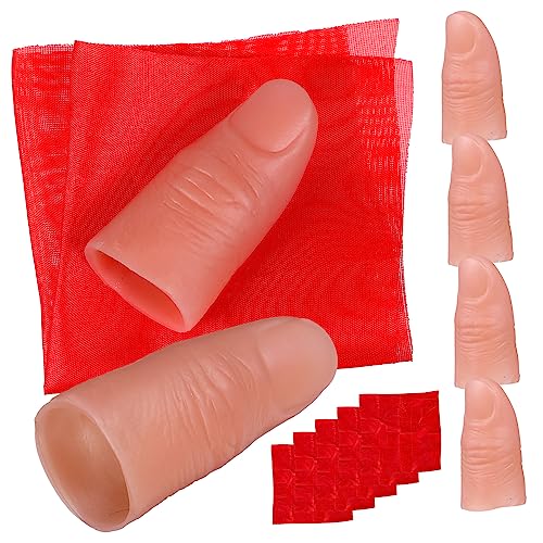 GALPADA 6 Sätze Fingerspitzenmagie magischer Finger Fingerhülse gefälschter Fingertrick Seidenschals Finger üben LED gefälschte Fingerstütze Zaubertrick-Requisiten Fingerschals Plastik GALPADA 6 Sätze Fingerspitzenmagie magischer Finger Fingerhülse gefälschter Fingertrick Seidenschals Finger üben LED gefälschte Fingerstütze Zaubertrick-Requisiten Fingerschals Plastik von GALPADA