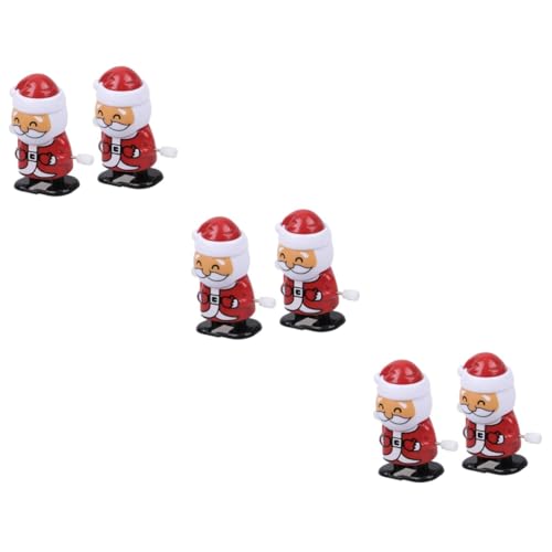 GALPADA 6 Stck. Teiliges Weihnachtsaufziehspielzeug Weihnachtsmann Modell mit Lustiges Lauf und Kopfnick für Batteriefrei als Partygeschenk und Weihnachtsdeko GALPADA 6 Stck. Teiliges Weihnachtsaufziehspielzeug Weihnachtsmann Modell mit Lustiges Lauf und Kopfnick für Batteriefrei als Partygeschenk und Weihnachtsdeko von GALPADA