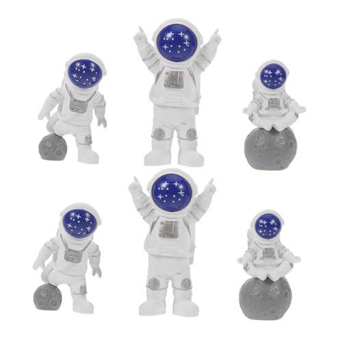 GALPADA 6 Stück Astronaut Tortendeko Resin Figuren Weltraum-motiv für Kindergeburtstag Shower Wiederverwendbar Leichte Mini-deko für Kuchen Schreibtisch Fördert Weltraum-entdeckungsspiel GALPADA 6 Stück Astronaut Tortendeko Resin Figuren Weltraum-motiv für Kindergeburtstag Shower Wiederverwendbar Leichte Mini-deko für Kuchen Schreibtisch Fördert Weltraum-entdeckungsspiel von GALPADA