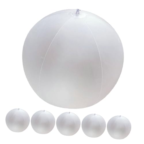 GALPADA 6 Stück Aufblasbare dekorative Kugel Hawaiianische Party bevorzugt aufblasbarer Ball aufblasbare für draußen aufblasbarer Wasserball Plastikkugeln PVC Weiß GALPADA 6 Stück Aufblasbare dekorative Kugel Hawaiianische Party bevorzugt aufblasbarer Ball aufblasbare für draußen aufblasbarer Wasserball Plastikkugeln PVC Weiß von GALPADA