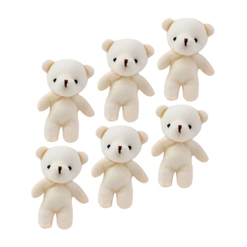 GALPADA 6 Stück Bärenanhänger tragen kleine Bären Kuscheltier Puppe ausgestopft Plüschtier Damen-geldbörsen schlüsselanhänger Schlüsselbundanhänger Handtaschen-Anhänger-Charms PP Baumwolle GALPADA 6 Stück Bärenanhänger tragen kleine Bären Kuscheltier Puppe ausgestopft Plüschtier Damen-geldbörsen schlüsselanhänger Schlüsselbundanhänger Handtaschen-Anhänger-Charms PP Baumwolle von GALPADA
