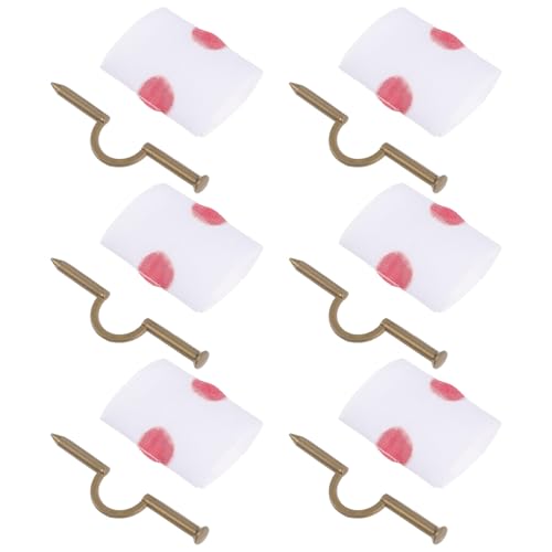 GALPADA 6 Stück Fingernagel Streich Gefälschter Finger Narr Scherz Nageldekorationen Witze Streich Party Requisite Nagelstäbe Neuheit Streich Nagel Durch Finger Streiche von GALPADA