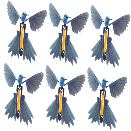GALPADA 6 Stück Fliegendes Vogelspielzeug Aufziehbares Gummiband Betriebenes Hummingbird für Drinnen und Draußen für Partys und Kreative GALPADA 6 Stück Fliegendes Vogelspielzeug Aufziehbares Gummiband Betriebenes Hummingbird für Drinnen und Draußen für Partys und Kreative von GALPADA