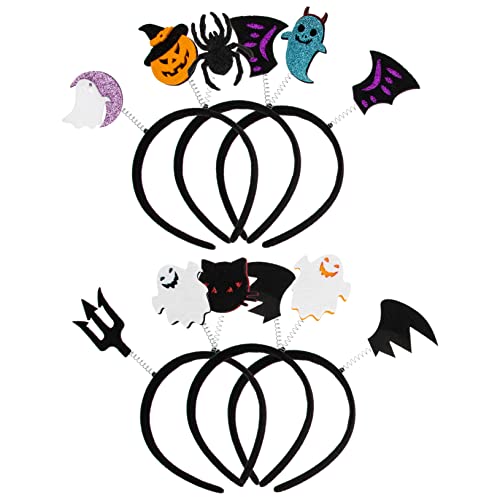 GALPADA 6 Stück Halloween Haarreifen für Erwachsene Leichte Kostüm Accessoires für Partys und Cosplay für Halloween Veranstaltungen und Themenfeiern von GALPADA