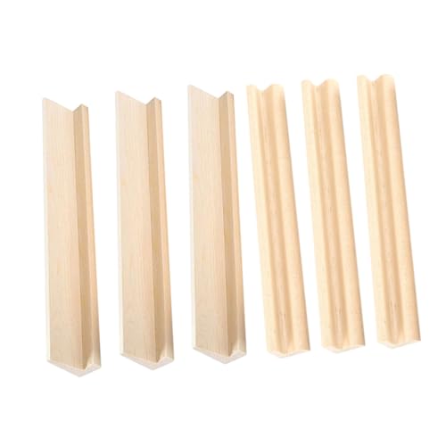 GALPADA 6stücke DIY Holz-Domino-Trays Teiliges Mit Dekorativen Halterungen Für Domino Und Kartenspiele Aus Hochwertigem Holz Für Kreative Displays Und Handwerkliche Projekte von GALPADA