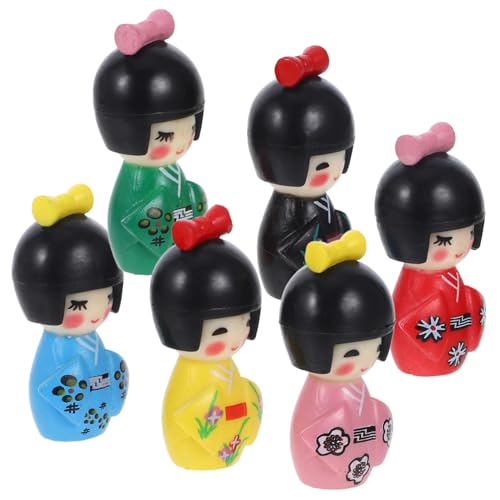 GALPADA 6 Stück Kinionische Puppe Rosa Karikatur Handwerk Mini Machen Puppenkleidung Thematisiert Traditionelle Puppe Haushalt Gemacht Kimonos Orientalisch Japan Authentisch Plüsch PVC GALPADA 6 Stück Kinionische Puppe Rosa Karikatur Handwerk Mini Machen Puppenkleidung Thematisiert Traditionelle Puppe Haushalt Gemacht Kimonos Orientalisch Japan Authentisch Plüsch PVC von GALPADA