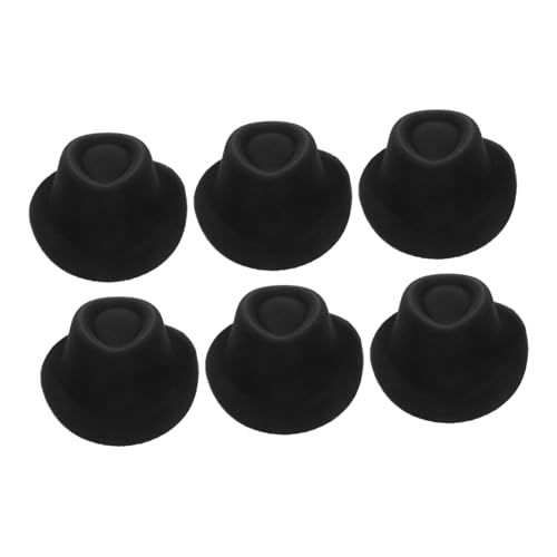 GALPADA 6 Stück Mini Filzhüte für Bastelarbeiten Miniatur Deko Hüte Kleine Partyhüte Mini Hüte für Puppen DIY Zubehör Schwarz GALPADA 6 Stück Mini Filzhüte für Bastelarbeiten Miniatur Deko Hüte Kleine Partyhüte Mini Hüte für Puppen DIY Zubehör Schwarz von GALPADA