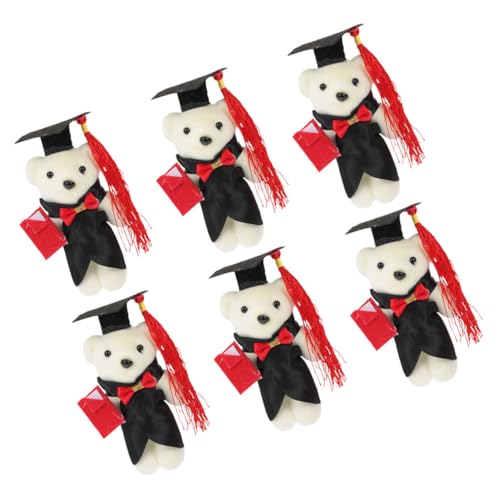 GALPADA 6 Stück Mini-plüschbären, Kleiner Taschenbär Für Kinder, Inspirierender Bär Für Den Ersten Schultag, Schulanfang, Abschlussfeier, Partygeschenke GALPADA 6 Stück Mini-plüschbären, Kleiner Taschenbär Für Kinder, Inspirierender Bär Für Den Ersten Schultag, Schulanfang, Abschlussfeier, Partygeschenke von GALPADA