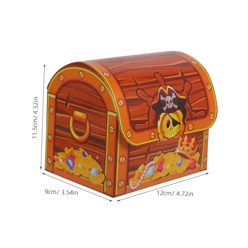 GALPADA 6 Stück Piraten Schatztruhe Candy Box für Kindergeburtstag Halloween Party Süßigkeiten Geschenkebox Junge Mädchen Geburtstagsdeko Geschenkbehälter GALPADA 6 Stück Piraten Schatztruhe Candy Box für Kindergeburtstag Halloween Party Süßigkeiten Geschenkebox Junge Mädchen Geburtstagsdeko Geschenkbehälter von GALPADA