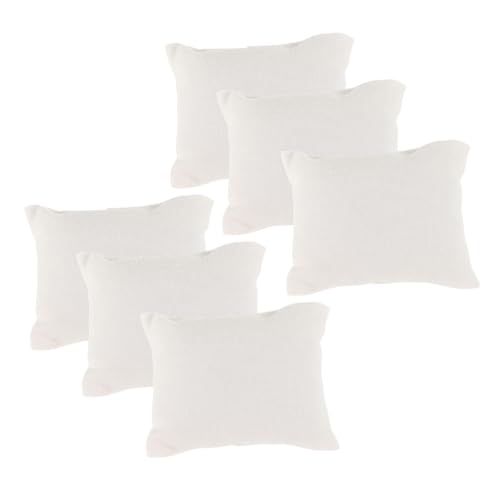 GALPADA 6 Stück Puppenhauskissen Kleines Kissenmodell Miniaturkissen Für Puppenhaus Mini-Kissen Tuch Kissen Für Puppenhäuser Zubehör Miniaturen Liebenswert Winzig Stoff Weiß GALPADA 6 Stück Puppenhauskissen Kleines Kissenmodell Miniaturkissen Für Puppenhaus Mini-Kissen Tuch Kissen Für Puppenhäuser Zubehör Miniaturen Liebenswert Winzig Stoff Weiß von GALPADA