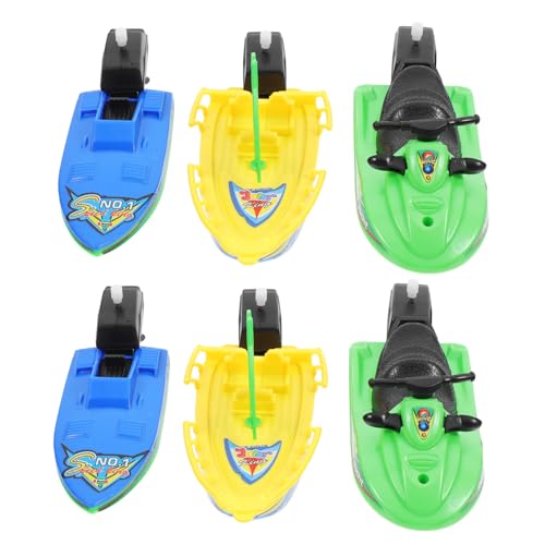 GALPADA 6 Stück Segelspielzeug Aus Kunststoff Und Kleinkindspielzeug Badeboote Badewannenbootspielzeug Kleine Segelbootspielzeuge Spielzeugmotor Segelbootspielzeug Yachten von GALPADA
