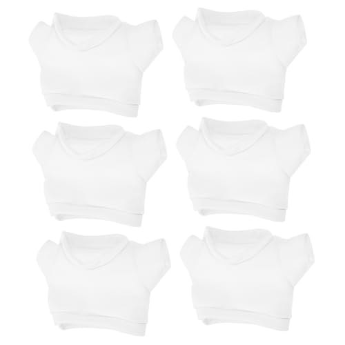 GALPADA 6 Stück Teddybärenpuppe Ersetzen Sie Kleidung tragen Plüsch ausgestopft Stofftiere Zubehör Bären-Shirt Stofftier-Shirt Kuscheltiere Kleidung Bärenkleidungsanzug Tuch Weiß GALPADA 6 Stück Teddybärenpuppe Ersetzen Sie Kleidung tragen Plüsch ausgestopft Stofftiere Zubehör Bären-Shirt Stofftier-Shirt Kuscheltiere Kleidung Bärenkleidungsanzug Tuch Weiß von GALPADA