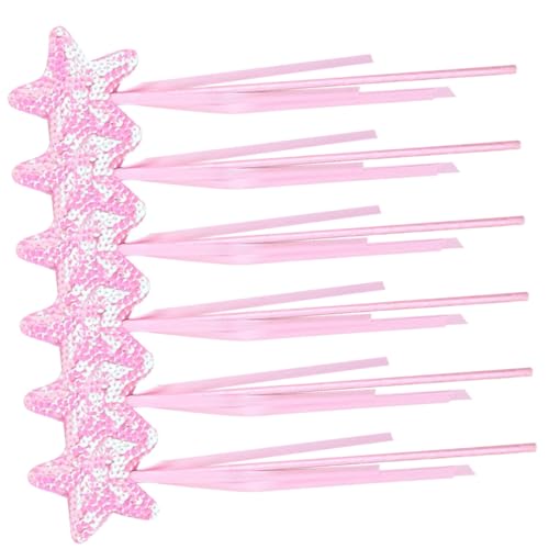 GALPADA 6 Stück Teiliges Glitzerstab mit Stern Leichte und Praktische Feenstäbe für Mädchen als Cosplay Requisite Partyspielzeug und für Kindergeburtstag und Festlichkeiten GALPADA 6 Stück Teiliges Glitzerstab mit Stern Leichte und Praktische Feenstäbe für Mädchen als Cosplay Requisite Partyspielzeug und für Kindergeburtstag und Festlichkeiten von GALPADA