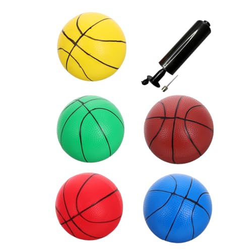GALPADA 6 Stück Teiliges Mini Basketball Set aus Weichem mit Pumpe Kleine Bunte Bälle für Indoor Mini Hoop Fördert Koordination und Bewegung Tragbar für Vielseitiges Spiel GALPADA 6 Stück Teiliges Mini Basketball Set aus Weichem mit Pumpe Kleine Bunte Bälle für Indoor Mini Hoop Fördert Koordination und Bewegung Tragbar für Vielseitiges Spiel von GALPADA