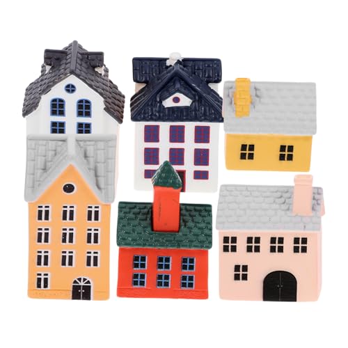 GALPADA 6 Stück Teiliges Miniatur Cottage Haus Realistische Kleine Gartenhaus Dekoration Feine Handwerkskunst für Mikro-landschaften für Terrarien Blumentopf und DIY Gartenszenerien GALPADA 6 Stück Teiliges Miniatur Cottage Haus Realistische Kleine Gartenhaus Dekoration Feine Handwerkskunst für Mikro-landschaften für Terrarien Blumentopf und DIY Gartenszenerien von GALPADA