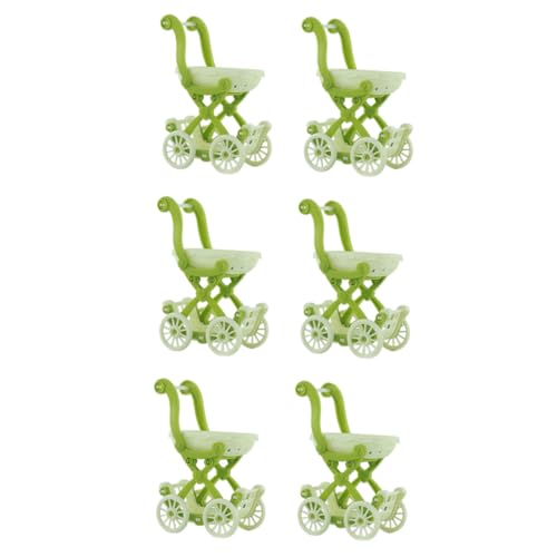 GALPADA 6 Stück Teiliges Miniatur Einkaufswagen Gestaltete Puppenhaus Dekoration Realistische Mini Shopping Cart Modelle Glatte Oberfläche Vielseitig als Mini Desktop Zufällige Farbe von GALPADA