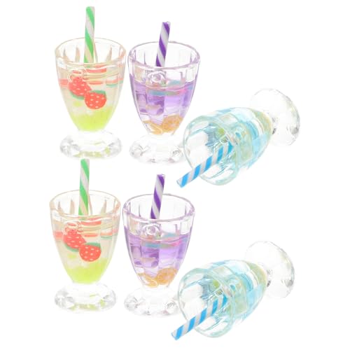 GALPADA 6stücke Mini Eisbecher Modell Puppenhaus Zubehör Harz Dekoration Miniatur Küchenszene Ornament Spielzeug Modell GALPADA 6stücke Mini Eisbecher Modell Puppenhaus Zubehör Harz Dekoration Miniatur Küchenszene Ornament Spielzeug Modell von GALPADA