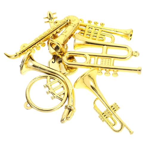 GALPADA 6 Stück Teiliges Miniatur Musikinstrumente aus Kunststoff Detailgetreu und Kindgerecht Puppenhaus Dekoration und Weihnachtsbaumschmuck als zu Geburtstag und Kinderfest GALPADA 6 Stück Teiliges Miniatur Musikinstrumente aus Kunststoff Detailgetreu und Kindgerecht Puppenhaus Dekoration und Weihnachtsbaumschmuck als zu Geburtstag und Kinderfest von GALPADA