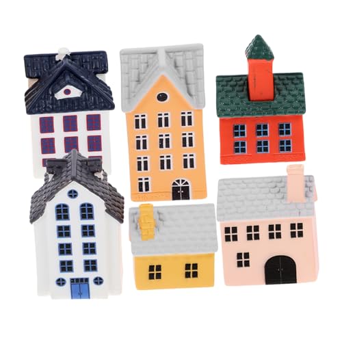 GALPADA 6 Stück Teiliges Miniatur Resin Cottage Stabile und Langlebige Mini Haus Figuren Detailreiche Garten und Desktop Dekoration für Puppenhaus Miniatur Garten Pflanzentopfgestaltung GALPADA 6 Stück Teiliges Miniatur Resin Cottage Stabile und Langlebige Mini Haus Figuren Detailreiche Garten und Desktop Dekoration für Puppenhaus Miniatur Garten Pflanzentopfgestaltung von GALPADA