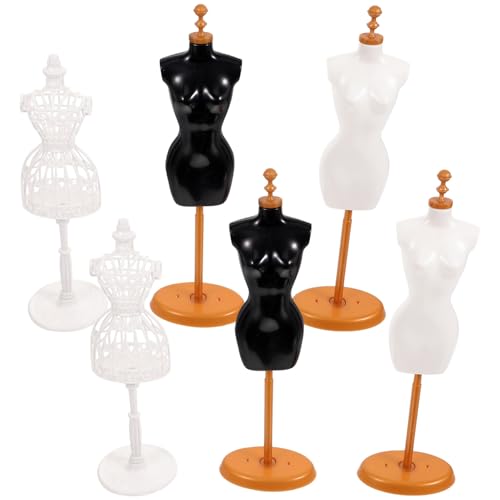 GALPADA 6 Stück Teiliges Puppenkleider schaufensterpuppen Miniatur modellständer aus Robustem Kunststoff Leicht und Kompakt für Puppenhaus Dekoration und Puppenkleidungsanzeige GALPADA 6 Stück Teiliges Puppenkleider schaufensterpuppen Miniatur modellständer aus Robustem Kunststoff Leicht und Kompakt für Puppenhaus Dekoration und Puppenkleidungsanzeige von GALPADA