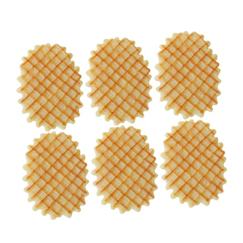 GALPADA 6 Stück Teiliges Realistische Künstliche Waffeln Modell Küchen Fake Waffle Deko für Restaurant Displays und Fotorequisiten aus Materialien GALPADA 6 Stück Teiliges Realistische Künstliche Waffeln Modell Küchen Fake Waffle Deko für Restaurant Displays und Fotorequisiten aus Materialien von GALPADA