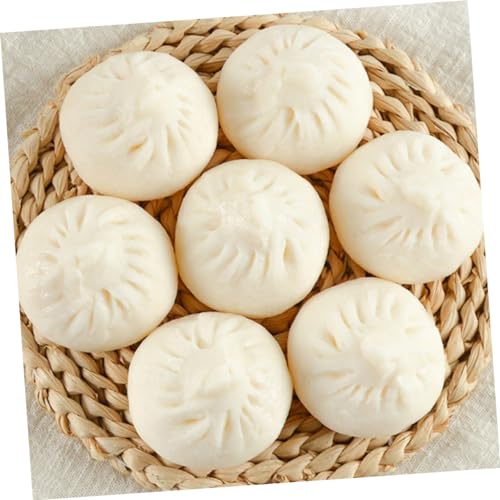 GALPADA 6 Stück Teiliges Realistisches Steamed Bun Modell aus PVC Hochwertige Deko für Küche Restaurant Markt Lehrreiches Küchenfotografie Prop Langlebig und Farbecht Realistische von GALPADA