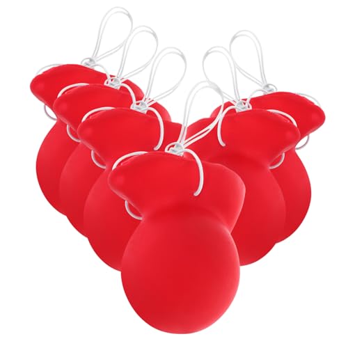 GALPADA 6 Stück Teiliges Rote Clownnase mit Elastischem Band Leichtes Cosplay Kostümzubehör für Karneval Fasching Mottopartys und Festivals Bequem und Hautfreundlich für Clown Kostüm GALPADA 6 Stück Teiliges Rote Clownnase mit Elastischem Band Leichtes Cosplay Kostümzubehör für Karneval Fasching Mottopartys und Festivals Bequem und Hautfreundlich für Clown Kostüm von GALPADA