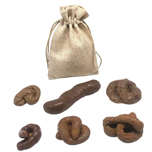GALPADA 6 Stück Teiliges Set Fake Poop Lustige Streiche für Halloween und Aprilscherz Realistische Kackhaufen Scherzartikel für Partys und Unterhaltung von GALPADA