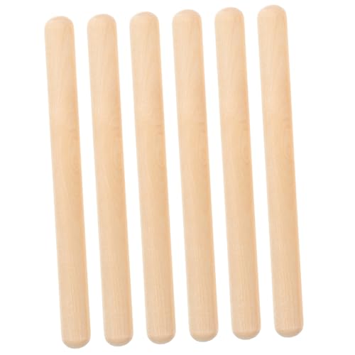 GALPADA 6 Stück Teiliges Set aus Holzrhythmusstöcken für Kleinkinder Lernspielzeug für Musik und Percussion für Junge Mädchen Sichere und Langlebige Bildungsinstrumente aus Hochwertigem von GALPADA