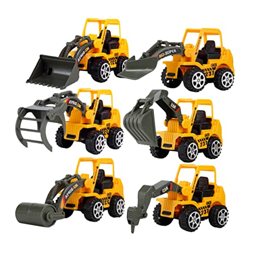 GALPADA 6 Stück Teiliges Spielzeugset für Baustellenfahrzeuge mit Bagger Kran und Muldenkipper Robustes Spielzeugauto für Kleinkinder Kreativität und Motorischen Fähigkeiten GALPADA 6 Stück Teiliges Spielzeugset für Baustellenfahrzeuge mit Bagger Kran und Muldenkipper Robustes Spielzeugauto für Kleinkinder Kreativität und Motorischen Fähigkeiten von GALPADA