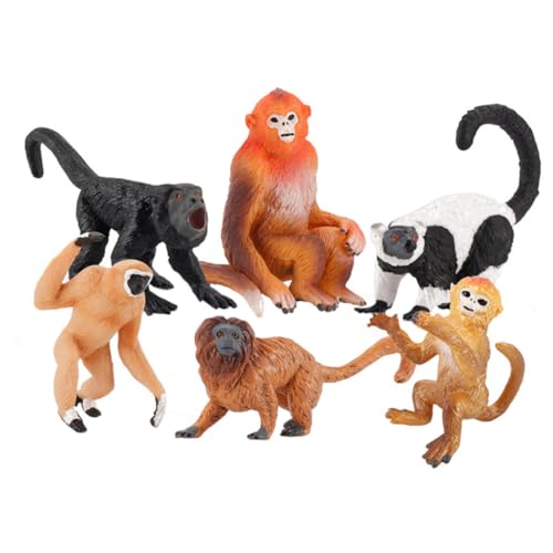 GALPADA 6 Stück Teiliges Tiermodell aus Hochwertigem PVC Langlebig und Detailreich als Lernspielzeug und Dekorative Tierfiguren für Kinderzimmer und Haushalt GALPADA 6 Stück Teiliges Tiermodell aus Hochwertigem PVC Langlebig und Detailreich als Lernspielzeug und Dekorative Tierfiguren für Kinderzimmer und Haushalt von GALPADA