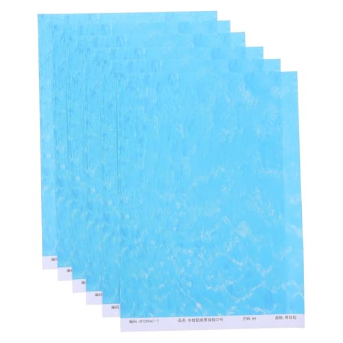 GALPADA 6 Stück Teiliges Wasserwellen Papier mit Realistischem Wasserwelleneffekt Selbstklebend für DIY Mikro Landschaftsmodelle für Fluss Bach und Seen Szenarien Sandtischen von GALPADA