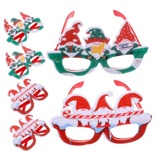 GALPADA 6 Stück Teiliges Weihnachtsbrillen Party Lustige Weihnachtsbrillenrahmen Rot Grün Cartoon Design Weihnachtsdeko Basteln Partyaccessoires Spaßige Fotorequisiten für Weihnachten GALPADA 6 Stück Teiliges Weihnachtsbrillen Party Lustige Weihnachtsbrillenrahmen Rot Grün Cartoon Design Weihnachtsdeko Basteln Partyaccessoires Spaßige Fotorequisiten für Weihnachten von GALPADA