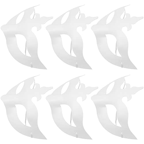 GALPADA 6 Stück Weiße Papiermasken für Diy Handgemalte Masken für Maskerade Karneval Halloween und Kostümpartys Kreative Bastelideen für von GALPADA