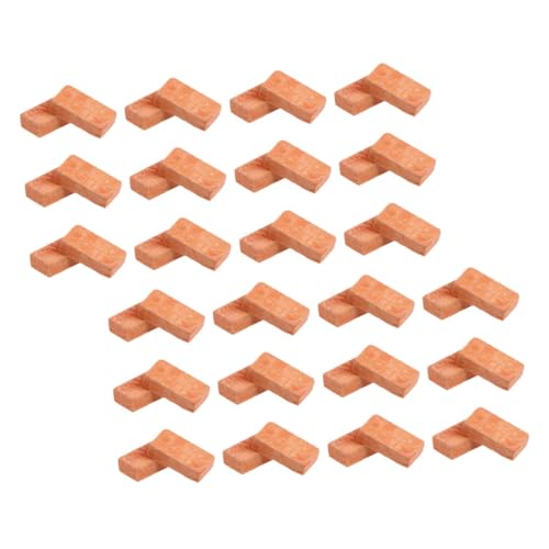 GALPADA 60 Stück Maßstab Realistische DIY Modellbausteine für Sandtisch Puppenhaus und Mikro szenerie Wiederverwendbare Mini Fake Bricks Zubehör von GALPADA