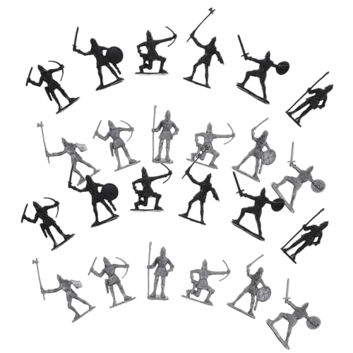 GALPADA 60 Stück Teiliges Soldaten Spielset Mittelalterliche Ritter und Antike Römische Reiter Modelle aus Kunststoff für Sammler und Vielfältige Figuren für Historische Spielszenen und von GALPADA