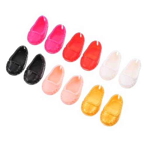 GALPADA 6Paare Puppenschuhe Dekorative Puppenkleidung Langlebige Und Leicht Zu Reinigende Puppenschuhe Für Puppen von GALPADA
