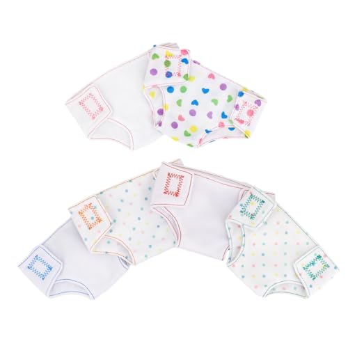 GALPADA 6Stücke Puppenwindeln Für Babypuppen Wiederverwendbares Puppenzubehör Mit Verstellbarem Klebeband Rollenspielgeschenk Für Kleine Fördert Pflegefähigkeiten GALPADA 6Stücke Puppenwindeln Für Babypuppen Wiederverwendbares Puppenzubehör Mit Verstellbarem Klebeband Rollenspielgeschenk Für Kleine Fördert Pflegefähigkeiten von GALPADA