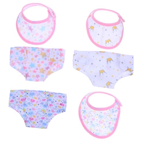 GALPADA 6Stücke Puppenwindeln für Puppen Verstellbare Waschbare Kleidung mit Niedlichen Mustern für Realistisches Rollenspiel und Kreative GALPADA 6Stücke Puppenwindeln für Puppen Verstellbare Waschbare Kleidung mit Niedlichen Mustern für Realistisches Rollenspiel und Kreative von GALPADA