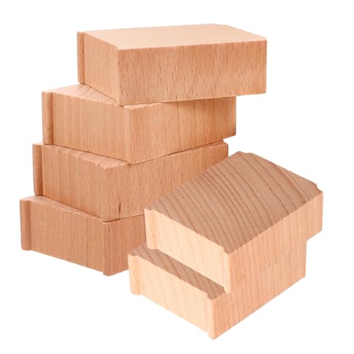 GALPADA 6Stücke Teiliges Holzbrückenstützen für Holzeisenbahnen Stabiler Riser zur Erhöhung von Gleisen für Kreative Bahnlayouts und Praktische Fähigkeiten von Kindern GALPADA 6Stücke Teiliges Holzbrückenstützen für Holzeisenbahnen Stabiler Riser zur Erhöhung von Gleisen für Kreative Bahnlayouts und Praktische Fähigkeiten von Kindern von GALPADA