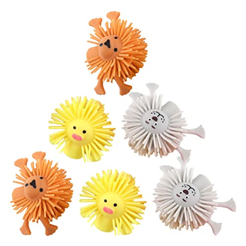 GALPADA 6Stücke Tier Fingerpuppen für Bunte TPR Handpuppen aus Weichem Material Zufällige Farben für Kreative Rollenspiele und Kindergeburtstagsgeschenke von GALPADA