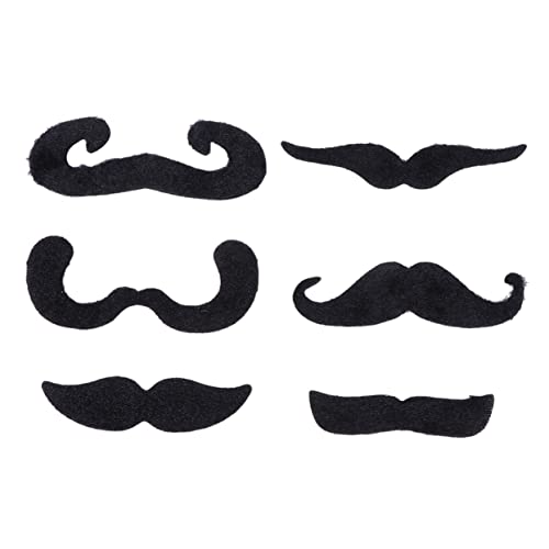 GALPADA 6er Set Schwarze Fake Bärte Lustige Schnurrbärte Für Halloween Kostümparty Selbstklebend Perfekt Für Fotodekoration Und Karneval GALPADA 6er Set Schwarze Fake Bärte Lustige Schnurrbärte Für Halloween Kostümparty Selbstklebend Perfekt Für Fotodekoration Und Karneval von GALPADA
