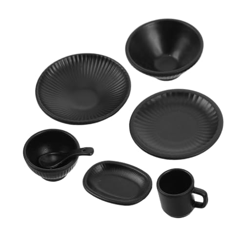 GALPADA 7 Stück Teiliges Miniatur Geschirr-Set mit Vertikalen Streifen Robuste Schalen Teller und Tassen Japanisch Inspiriertes Design für Puppenhaus Dekoration und Rollenspiele GALPADA 7 Stück Teiliges Miniatur Geschirr-Set mit Vertikalen Streifen Robuste Schalen Teller und Tassen Japanisch Inspiriertes Design für Puppenhaus Dekoration und Rollenspiele von GALPADA