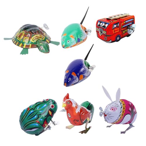 GALPADA Vintage Aufziehspielzeug 7 Stücke für Kinder Retro Cartoon Spielzeug aus Metall mit Aufziehmechanismus Lustige Spielzeuge für Kreative Spielstunden GALPADA Vintage Aufziehspielzeug 7 Stücke für Kinder Retro Cartoon Spielzeug aus Metall mit Aufziehmechanismus Lustige Spielzeuge für Kreative Spielstunden von GALPADA