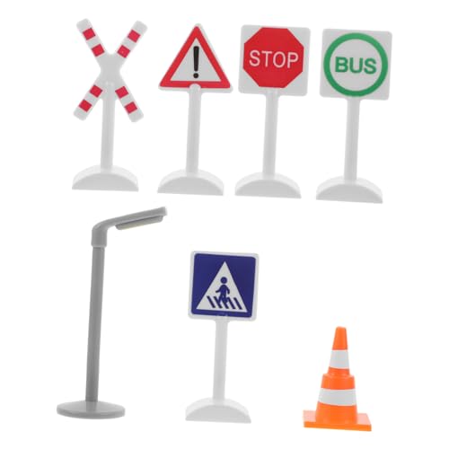 GALPADA 7 Stück Teiliges Verkehrszeichen für Pädagogische Straßenschilder aus Robustem Kunststoff Geeignet als Zubehör für Spielteppiche und Zugschienen Fördert Verkehrssicherheit und GALPADA 7 Stück Teiliges Verkehrszeichen für Pädagogische Straßenschilder aus Robustem Kunststoff Geeignet als Zubehör für Spielteppiche und Zugschienen Fördert Verkehrssicherheit und von GALPADA
