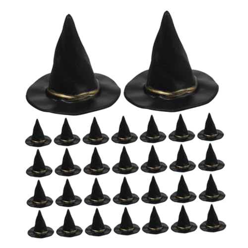 GALPADA 72 Stück Teiliges Hexenhüte Halloween Dekorationen Langlebige Kunststoffmützen für DIY Bastelprojekte Puppenhaus Miniatur Hexenhut Partyaccessoires Farbintensiv und von GALPADA