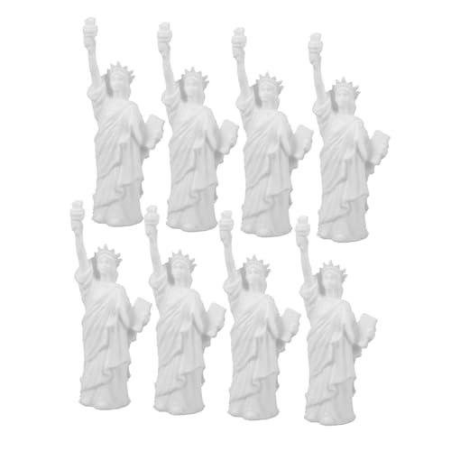 GALPADA 8 Stück DIY Miniatur Statue of Kopfstück Figuren Souvenir Modell Bausatz für Puppenhaus Dekoration Präzise Miniatur Architektur für Wohn Bürodisplay von GALPADA