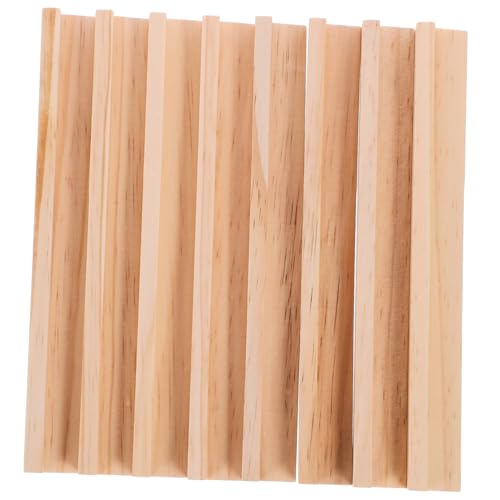 GALPADA 8 Stück Holzbuchstaben Ornamente Zubehör Domino Tabletts Basis Alphabet Rack Dominostein Halter Tablett Geprägt Für DIY Domino Halter Jumbo Organizer Zubehör von GALPADA
