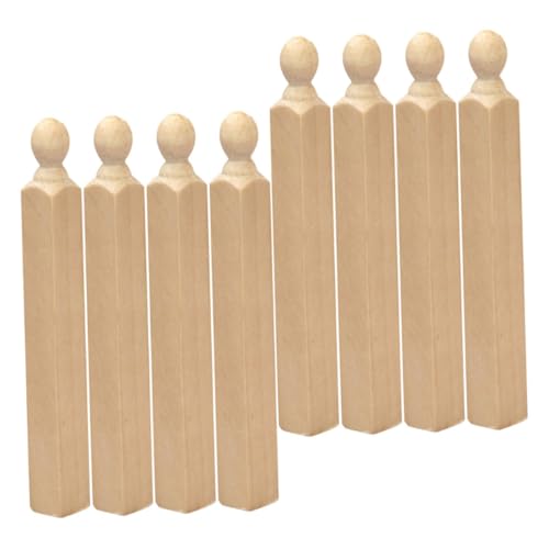GALPADA 8 Stück Maßstab DIY Puppenhaus Säulen Zubehör für Treppen und Garten Mikroskopische Szene Dekoration für Miniatur Möbel und Puppenhaus von GALPADA