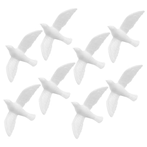 GALPADA 8 Stück Miniatur Weiße Tauben Figuren aus Resin Detailreiche Puppenhaus Deko Leicht und Sicher als Miniatur Haus Dekoration und Foto Requisiten für Sammler GALPADA 8 Stück Miniatur Weiße Tauben Figuren aus Resin Detailreiche Puppenhaus Deko Leicht und Sicher als Miniatur Haus Dekoration und Foto Requisiten für Sammler von GALPADA